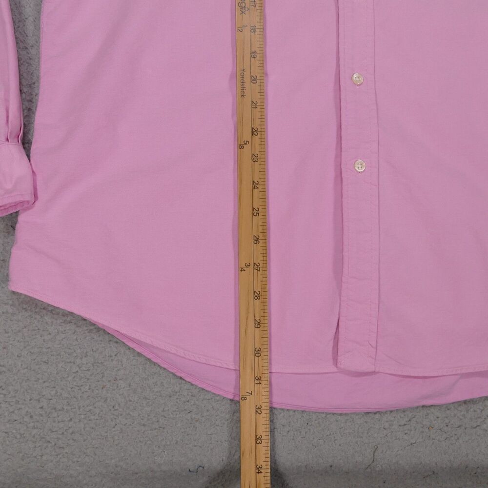 Polo Ralph Lauren Shirt Mens XL Custom Fit Chambray Pink Button Down Long Sleeve - Picture 11 of 15